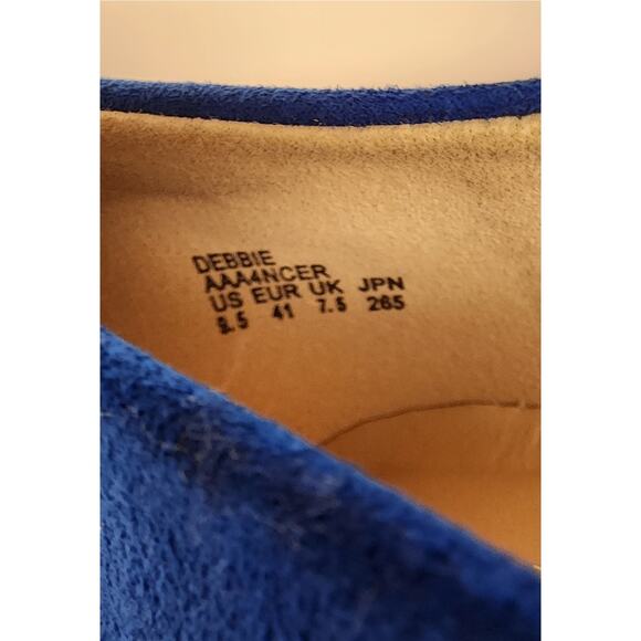 DREAM PAIRS Royal Blue Women's Pump Wedge Heel Round Toe Slip On Shoes US 9.5M - Picture 11 of 12